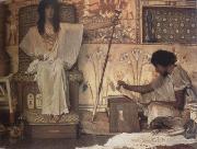 Alma-Tadema, Sir Lawrence Joseph,Overseer of Pharaoh's Granaries (mk23) France oil painting artist